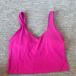 Lululemon Hot Pink Align Cropped Tank Top 6